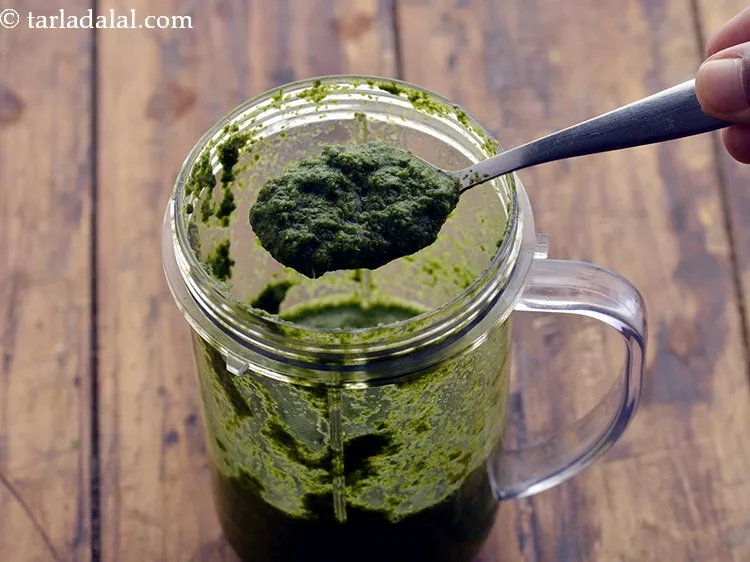 Step 13 – Blend in a mixer to a fine paste.