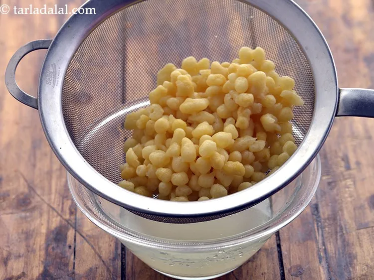 Step 19 – Drain it well using a strainer.