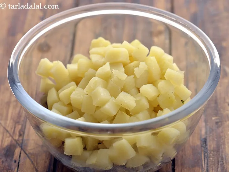 Step 22 – Now, add the potatoes.