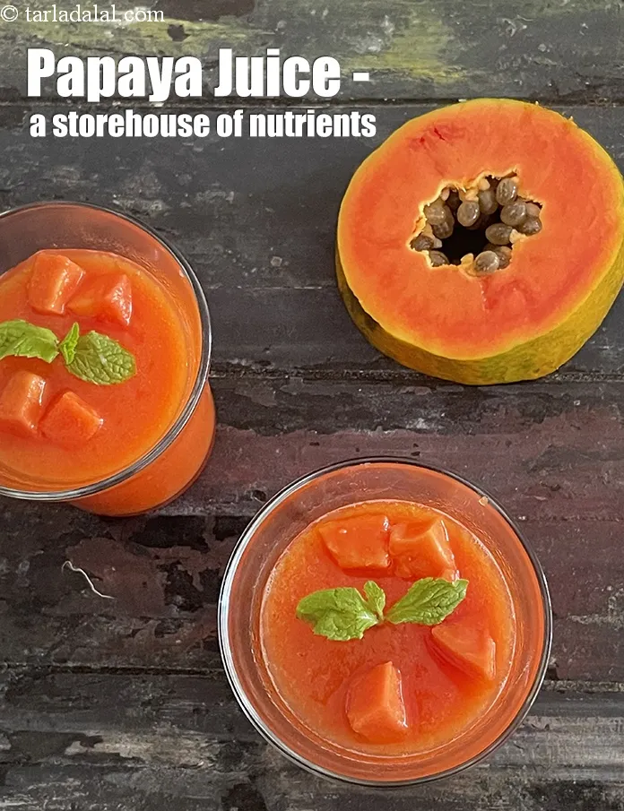 Step 17 – <strong>Papaya Juice - a storehouse of nutrients.</strong>