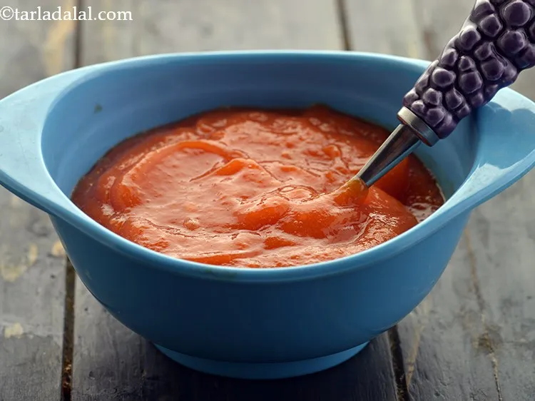 Step 8 – <strong>Serve the&nbsp;</strong><strong>Papaya Puree for babies</strong><strong>.</strong> Serve the <strong>papaya puree</strong> immediately in a colourful bowl. Feed …