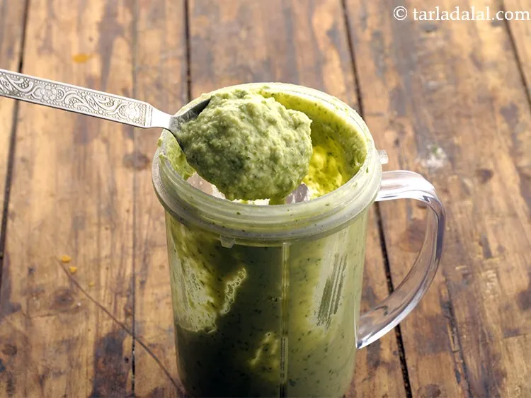 Step 18 – Blend to a smooth mixture. Add 1 more tbsp of curd or water to adjust …