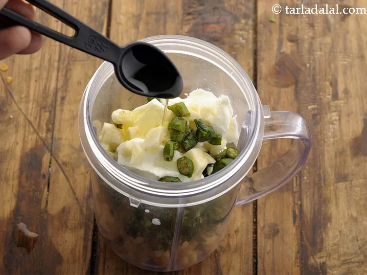 Step 15 – Add olive oil. This is the second most important ingredient for hummus. Use extra virgin …