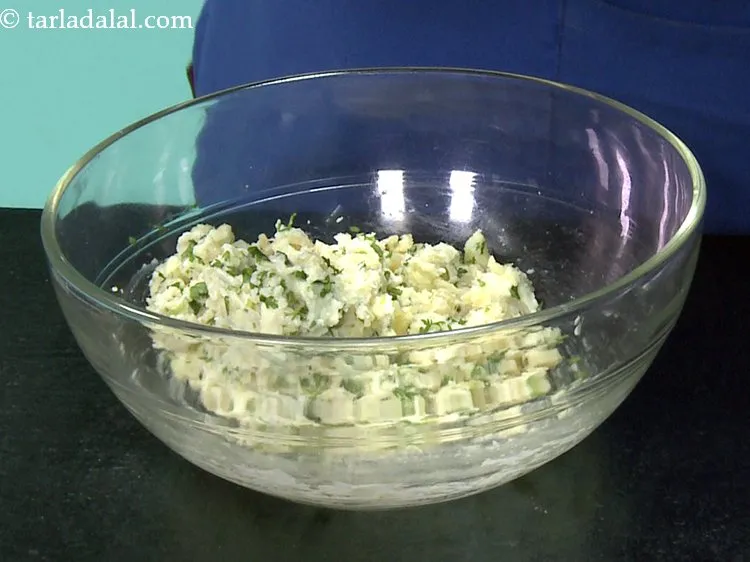 Step 16 – Mix the mixture of <strong>cheesy party snack</strong> very well with your fingers. The sauce and …