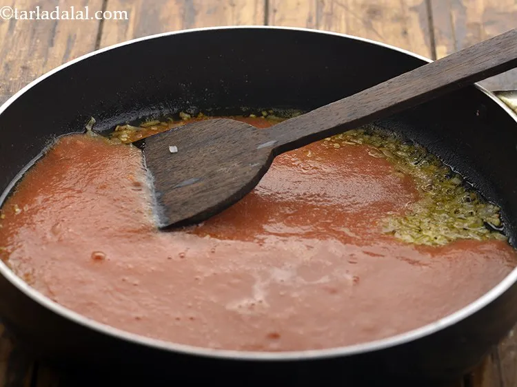 Step 23 – Add the prepared fresh tomato pulp. If you don&rsquo;t have much time then a quick …