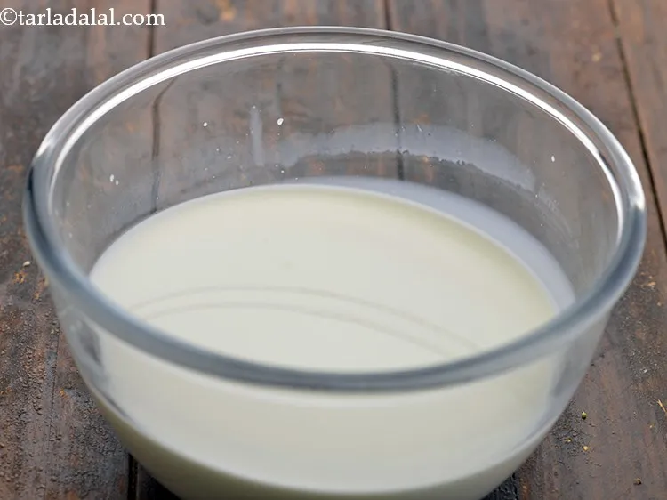 Step 17 – In a deep bowl, take milk. We have used regular cow&#39;s milk. You can use …