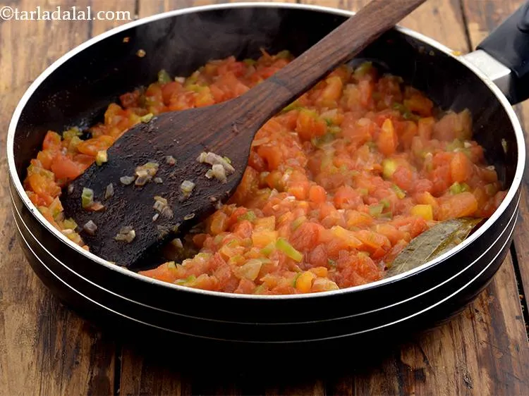 Step 32 – Mix well and cook on a medium flame for 4 to 5 minutes, while stirring …