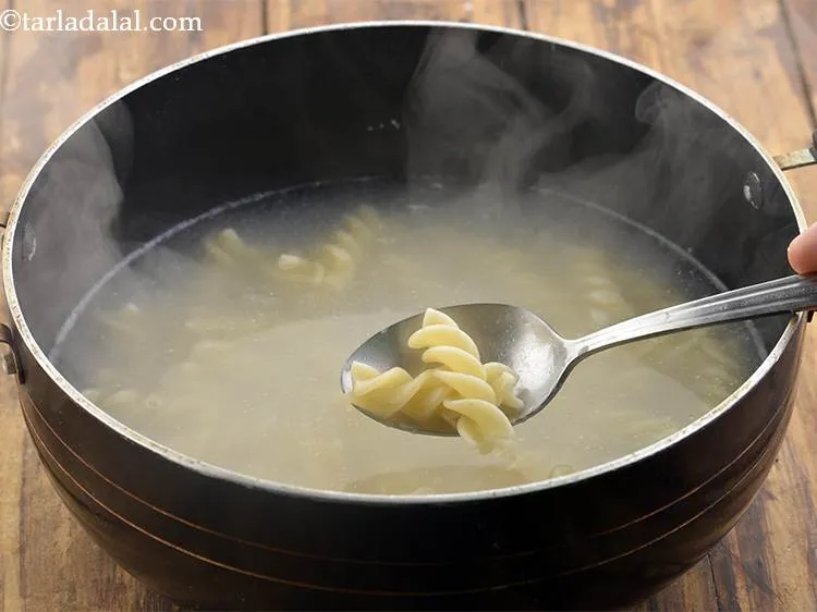 Step 15 – Cook on a medium flame for 12 minutes, while stirring occasionally. The pasta should be …