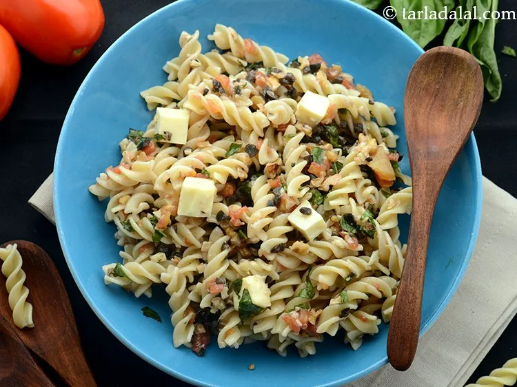 Step 15 – Refrigerate<strong>&nbsp;</strong><strong>pasta salad in vinaigrette | Indian style tomato pasta salad in basil vinaigrette dressing |</strong>&nbsp;for …