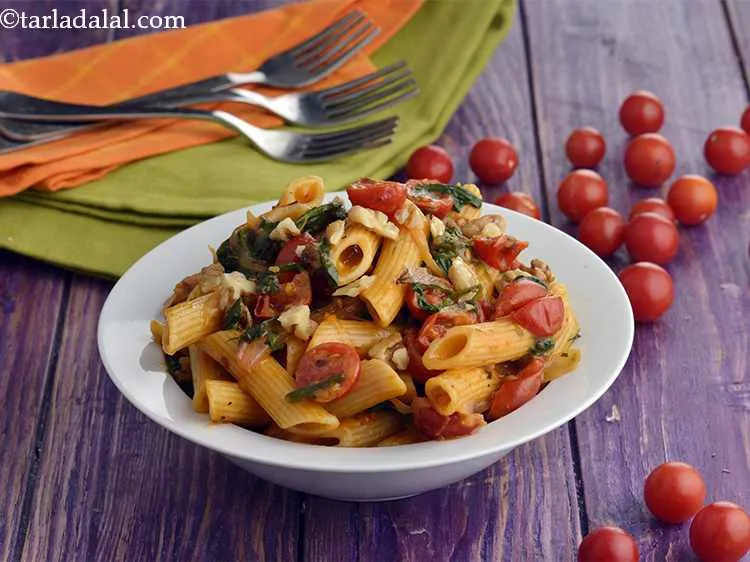 Step 15 – Serve<strong>Indian style tomatoes spinach&nbsp;pasta&nbsp;|&nbsp;creamy tomato spinach pasta recipe | &nbsp;one pot pasta |&nbsp;</strong>along with <a …