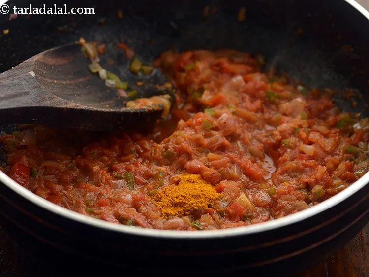 Step 11 – Add the turmeric powder.