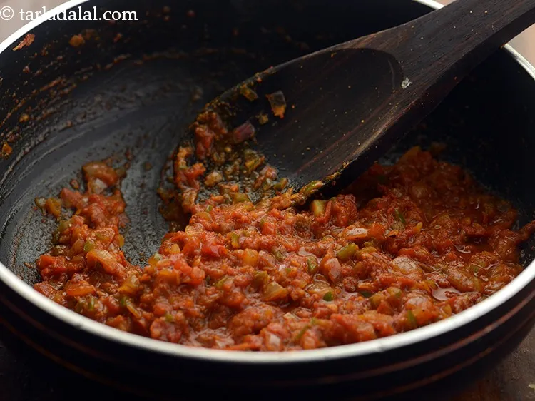 Step 15 – Mix well and cook on a medium flame for 2 to 3 minutes, while stirring …