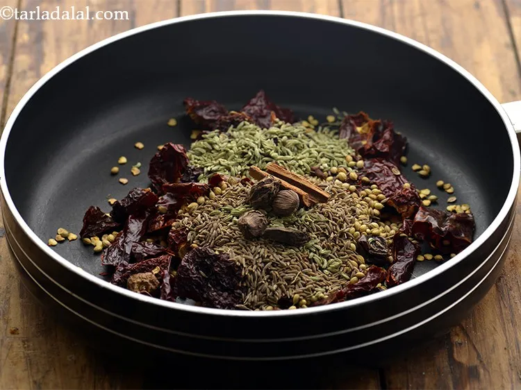 Step 8 – Add cardamom. Always make use of fresh spices to get an aromatic spice-mix.