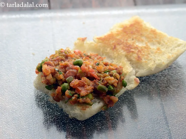 Step 22 – Spread 2 tbsp of the prepared bhaji on the lower half and close the sandwich. …