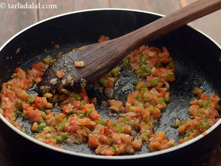 Step 8 – Mix well and cook on a medium flame for 2 minutes, while stirring occasionally or …