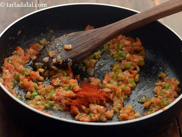 Step 9 – Add chili powder. You can add more or less, as per the spice level you …