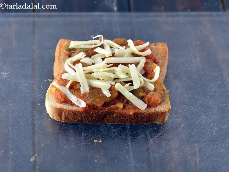 Step 25 – Sprinkle 1 tbsp of cheese evenly over it. For a stringy effect, make use of …