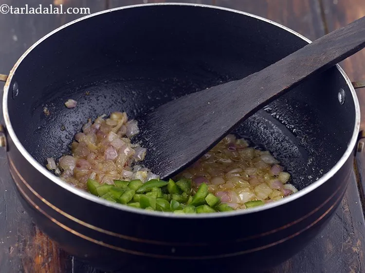 Step 8 – Add the capsicum.