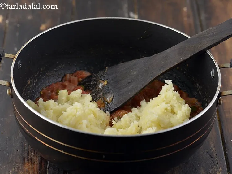 Step 12 – Add the potatoes. We are using only 1 cup of potatoes for which you might …