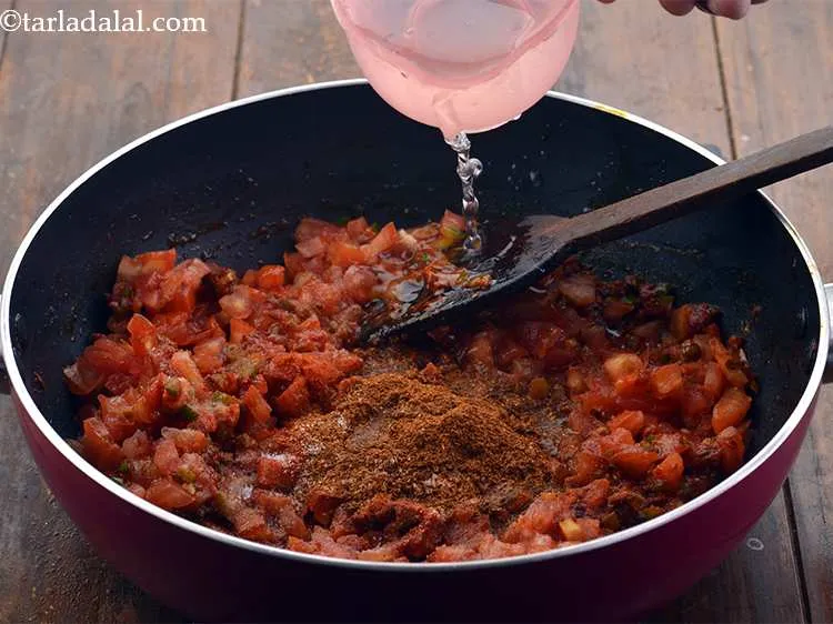 Step 16 – Add the &frac12; cup of water.