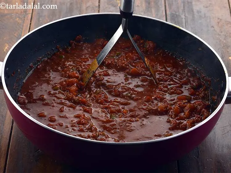 Step 17 – Mix well and cook on a medium flame for 5 to 7 minutes or till …