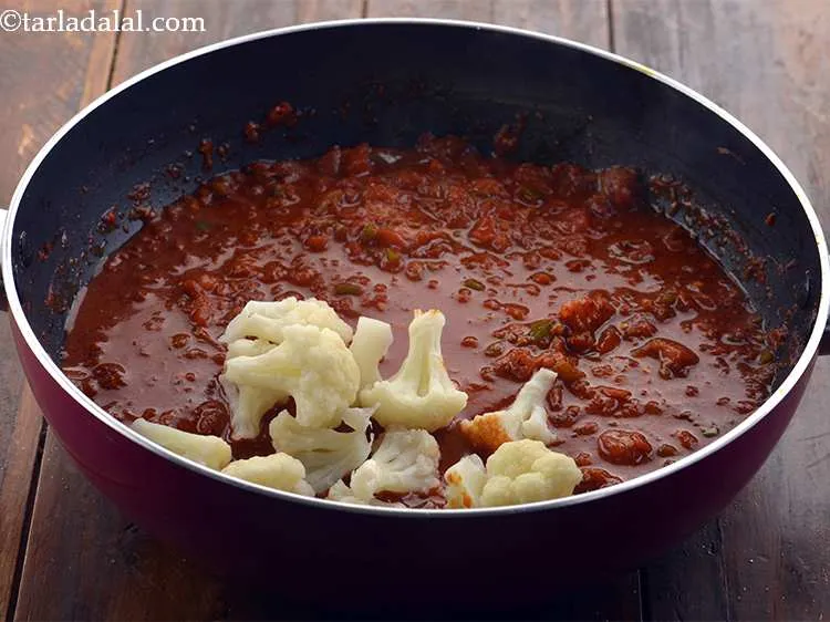 Step 18 – Add the cauliflower.