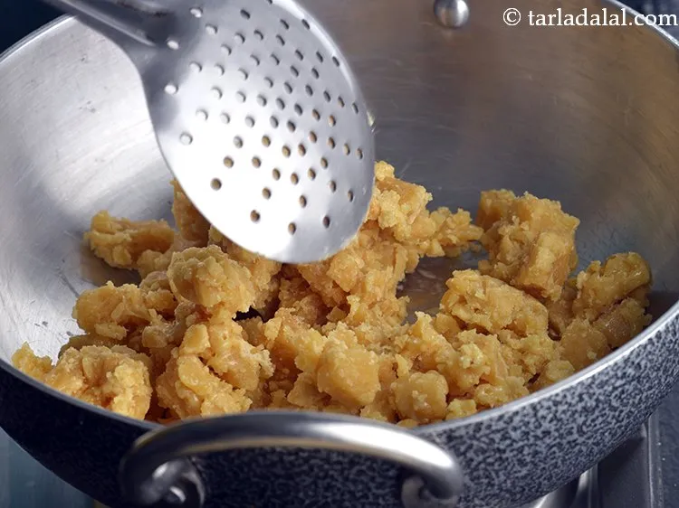 Step 5 – Add the chopped jaggery to it.&nbsp;