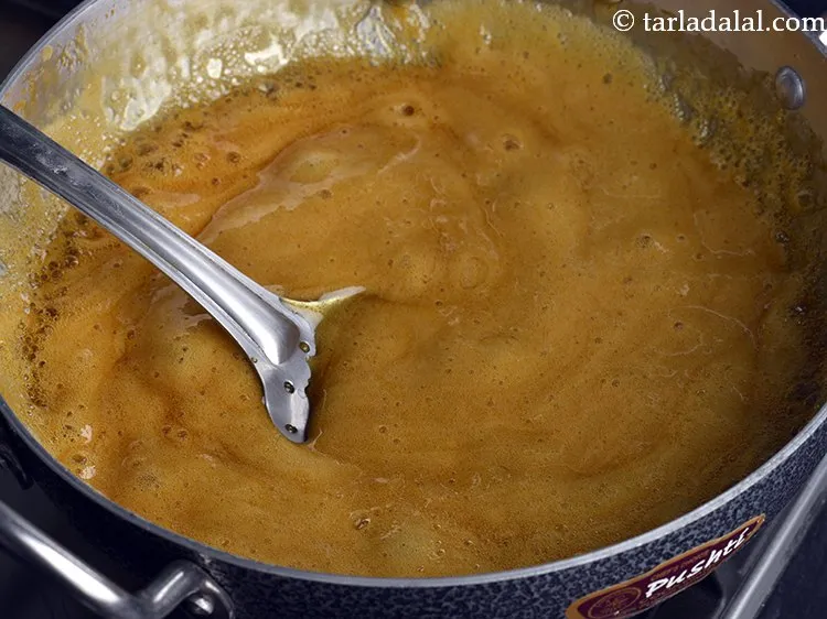 Step 8 – Switch off the flame and keep stirring for few more seconds. This is to avoid …