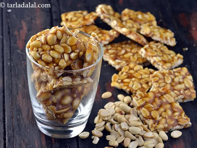 Step 16 – Store the <strong>peanut chikki Makar sankranti recipe </strong>in an airtight container in a cool and …