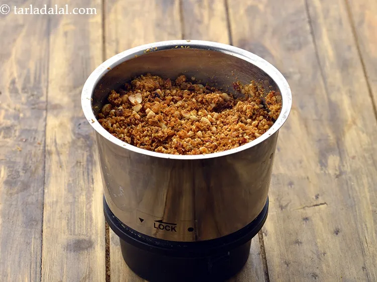 Step 8 – To grind the chutney into coarse powder, add all ingredients and pulse for 5 seconds …