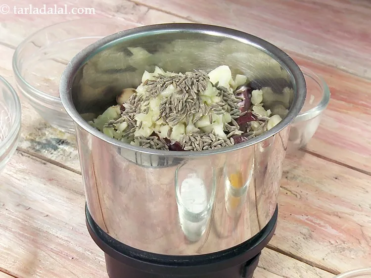 Step 31 – Add 2 tsp&nbsp;<a href="https://www.tarladalal.com/glossary-cumin-seeds-jeera-zeera-381i">cumin seeds (jeera)</a>.