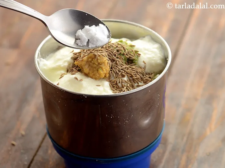 Step 7 – Add rock salt. We have used rock salt as it is a farali recipe, you …