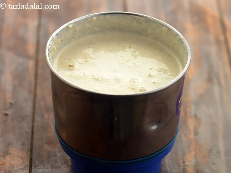 Step 8 – Blend&nbsp;<strong>peanut curd chutney | faral chutney | farali &nbsp;chutney for sabudana vada | shingdana chutney …