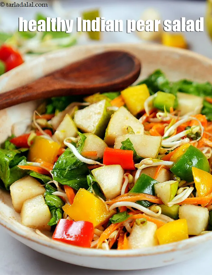 स्टेप 29 – <strong>नाशपाती पालक और स्प्राउट्स सलाद रेसिपी&nbsp;|&nbsp;पालक नाशपाती गाजर का सलाद&nbsp;|&nbsp;स्वस्थ …