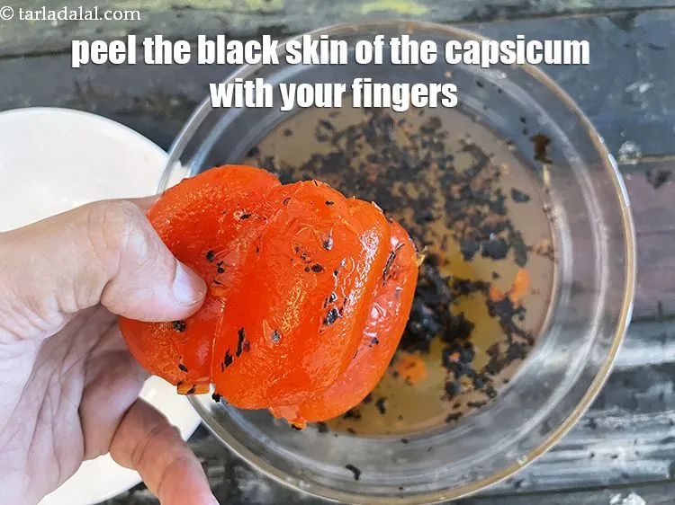 Step 12 – <meta charset="UTF-8" />With your fingers, peel the black skin out.&nbsp;<strong>If a little bit of black …