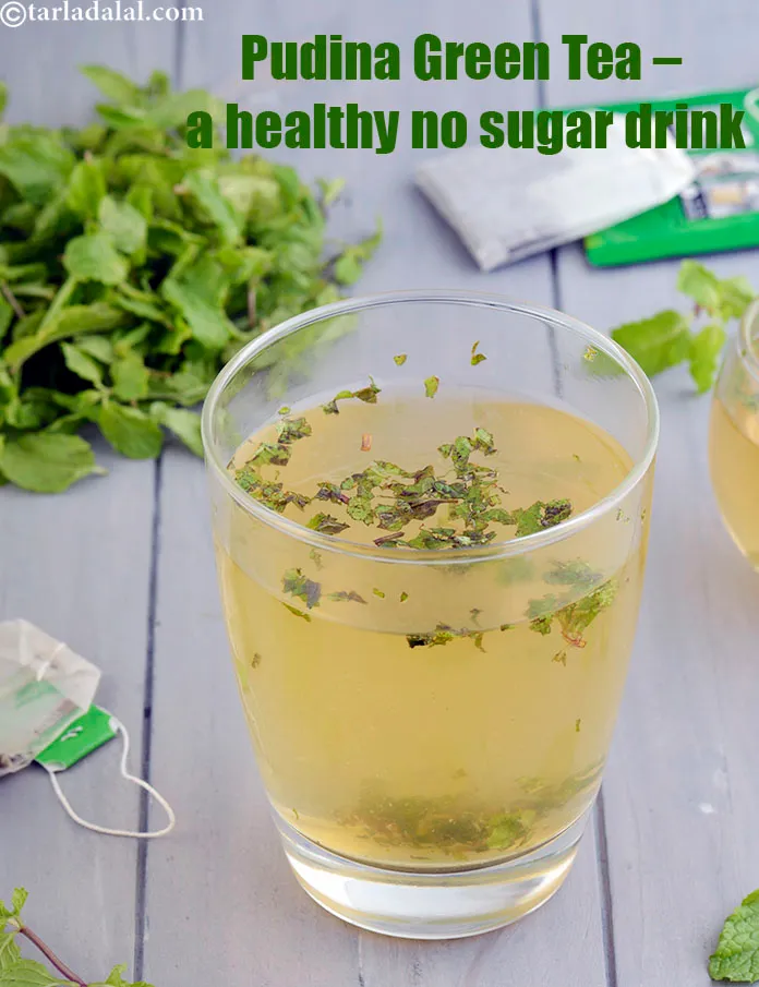 Step 4 – <strong>Pudina Green Tea &ndash; a healthy no sugar drink.&nbsp;</strong>
