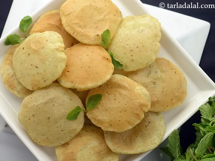 स्टेप 19 – <strong>पुदीना पूरी</strong> को | <strong>मसाला पुदीना पूरी | पुदीने की …