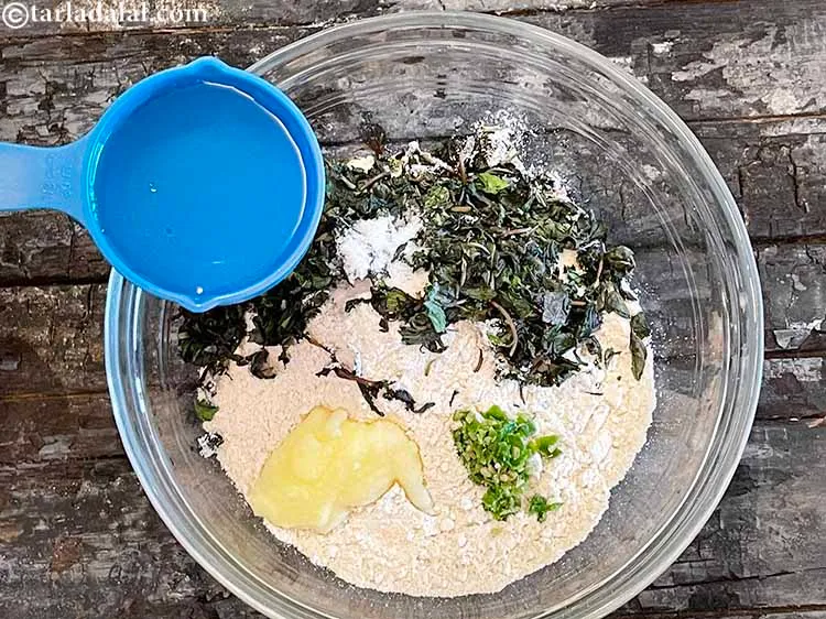 Step 10 – Add enough water to make a dough.