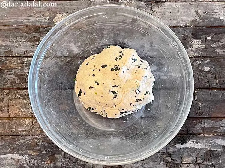 Step 11 – Knead into a semi-soft dough.