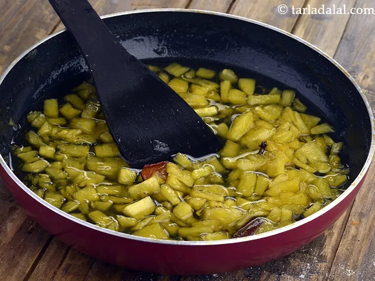 Step 24 – Mix well and cook on a medium flame for 8 to 10 minutes, while stirring …