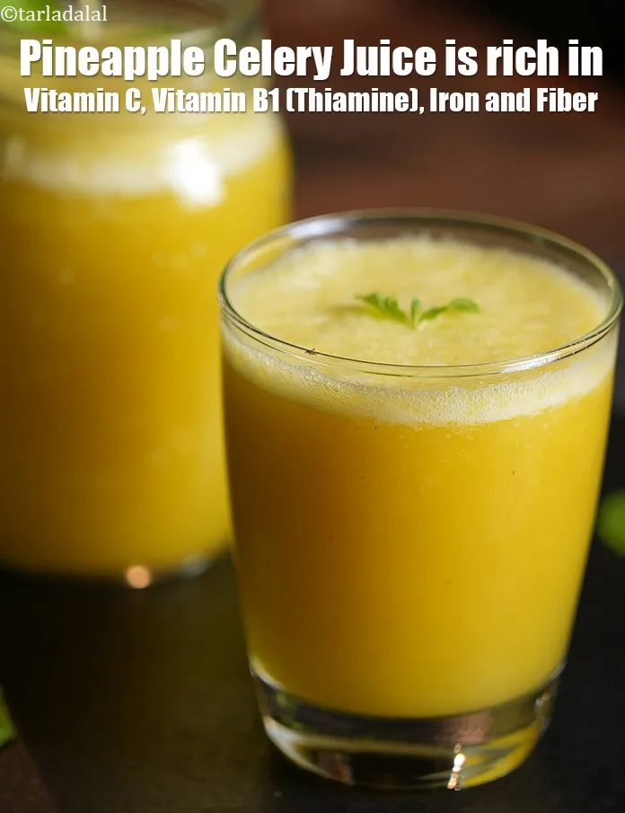 Step 19 – <strong>Pineapple Celery Juice&nbsp;is rich in below macronutrients, vitamins and minerals given in descending&nbsp;order (highest to …