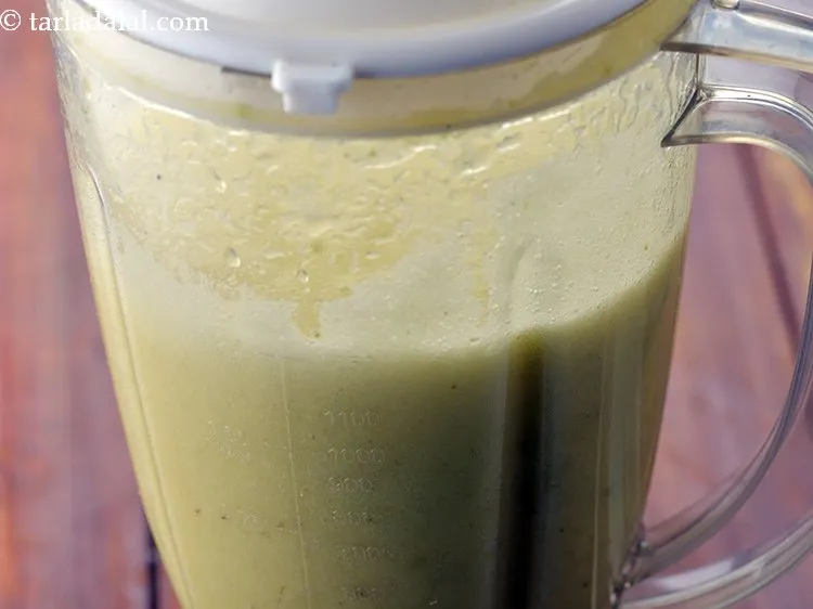 Step 8 – Blend it well to make <strong>Indian style chia fruit juice</strong>. This is how the juice …