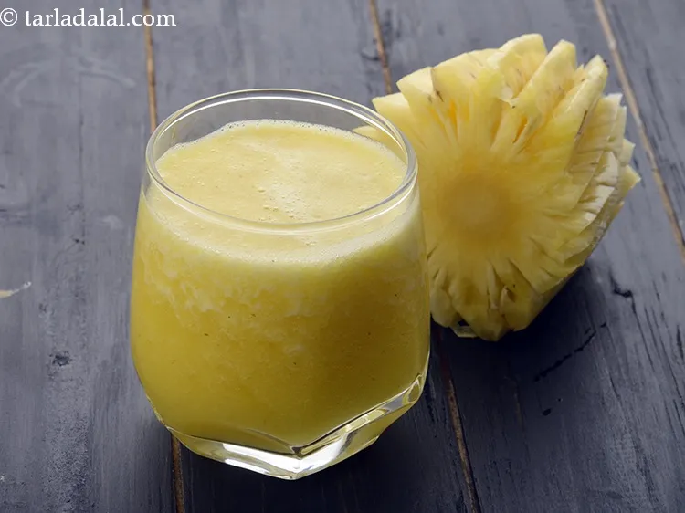 Step 6 – <strong>To make pineapple banana smoothie with ice cream recipe|&nbsp;Indian style banana pineapple smoothie&nbsp;|&nbsp;4 ingredient pineapple …