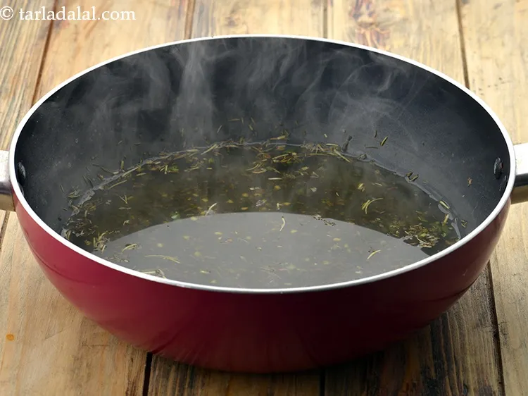 Step 14 – Mix well and cook on a medium flame for 1 minute.