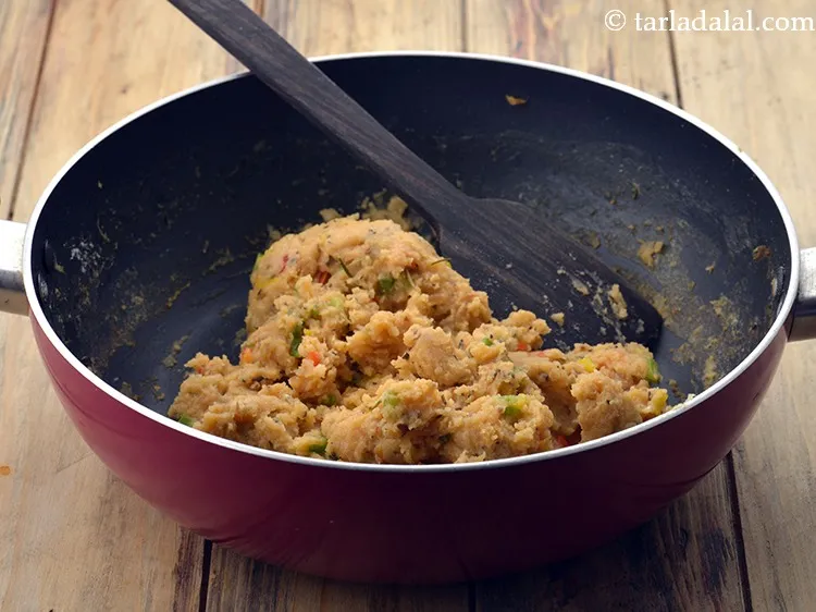 Step 19 – Mix well and cook on a medium flame for 1 minute, while stirring continuously.