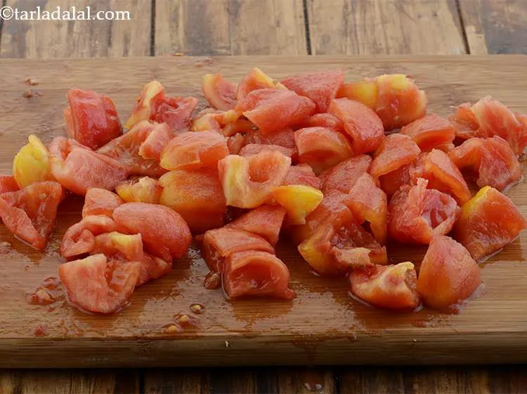 Step 8 – Roughly chop them.