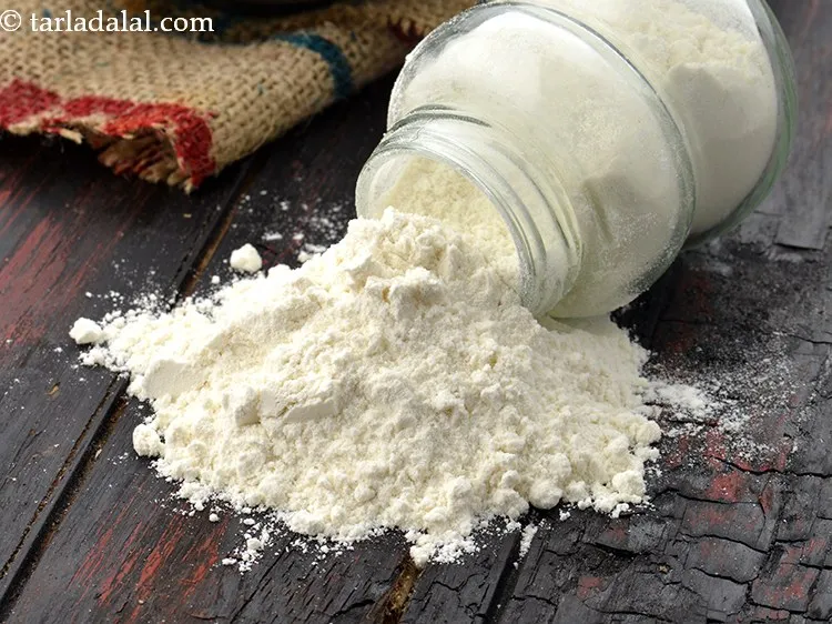 Step 20 – Add 1/4 cup&nbsp;<a href="https://www.tarladalal.com/glossary-plain-flour-maida-188i">plain flour (maida)</a>. We have used a quarter cup of plain flour …