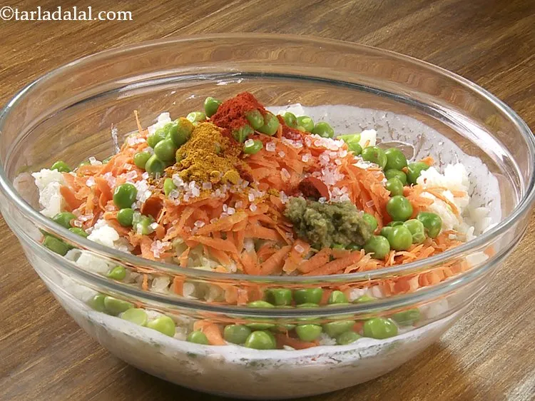 Step 19 – Add the chilli powder. If you like your pakoras very spice, add some extra finely …