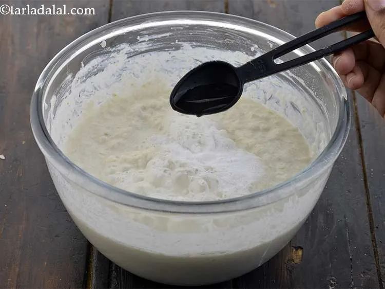 Step 14 – Add 2 tsp of water over it which will activate the fruit salt and make …