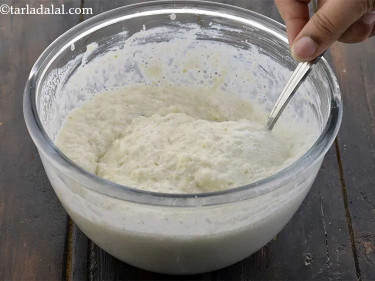 Step 15 – When the bubbles form, start mixing gently. It is important to not mix vigorously. If …